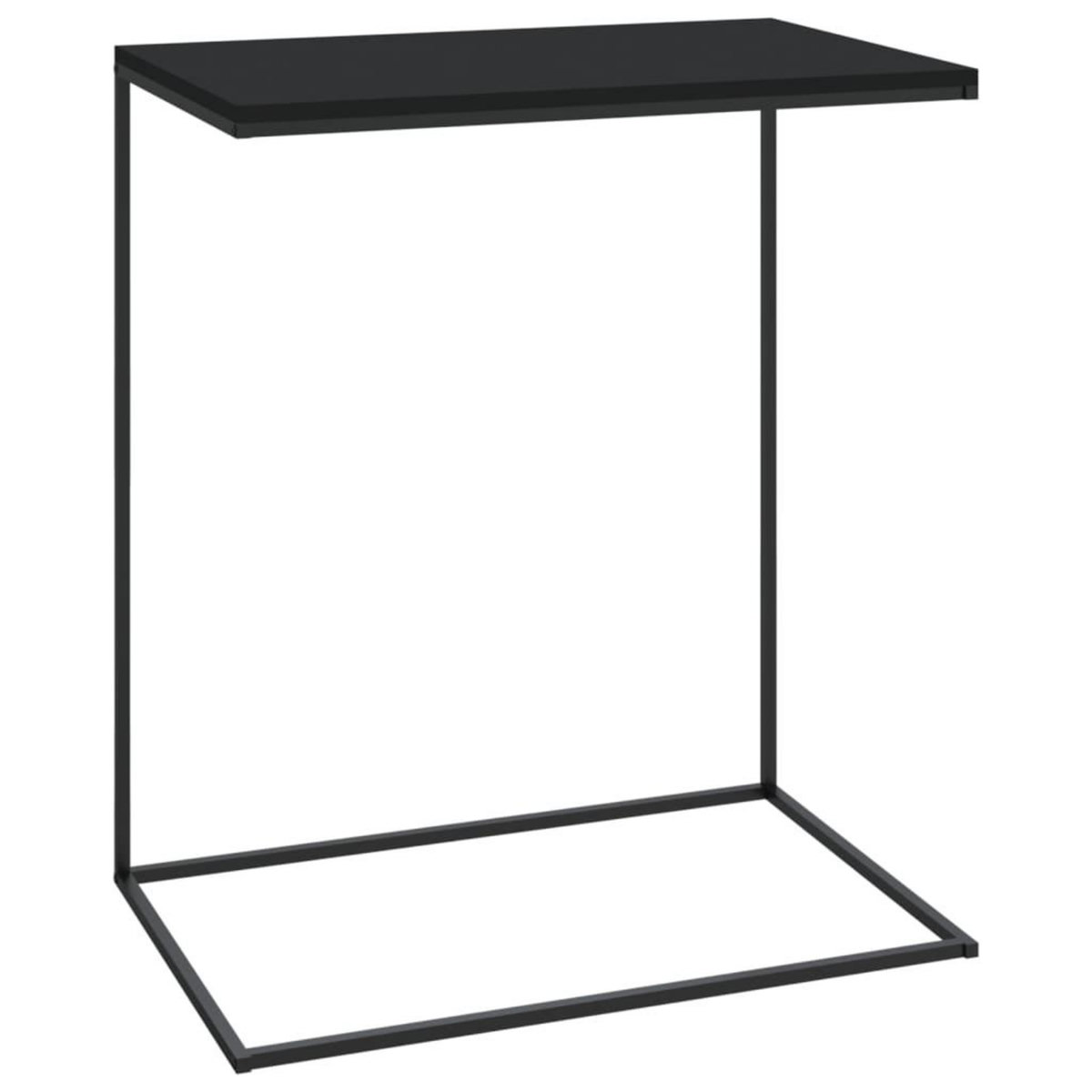 VIDAXL Table d'appoint Noir 55x35x66 cm Bois d'ingenierie
