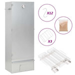 VIDAXL Fumoir a four a BBQ generateur de fumee froide acier galvanise