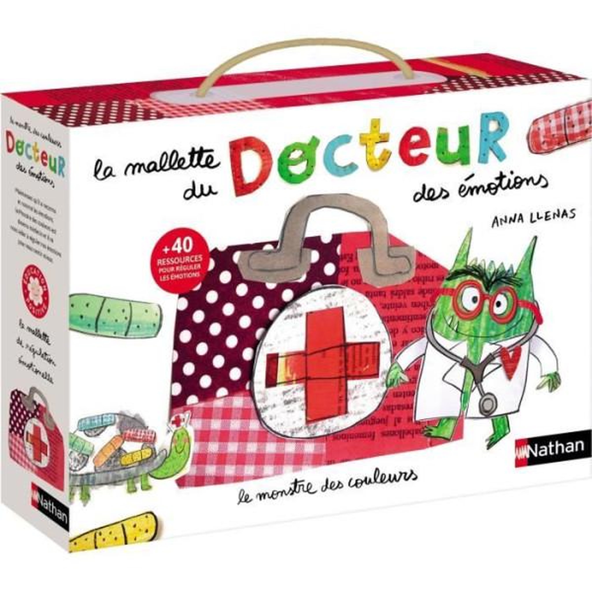 Nathan Jeu éducatif - NATHAN - Le coffret du Docteur des émotions - Des 3 ans - Multicolore - 1 joueur ou plus