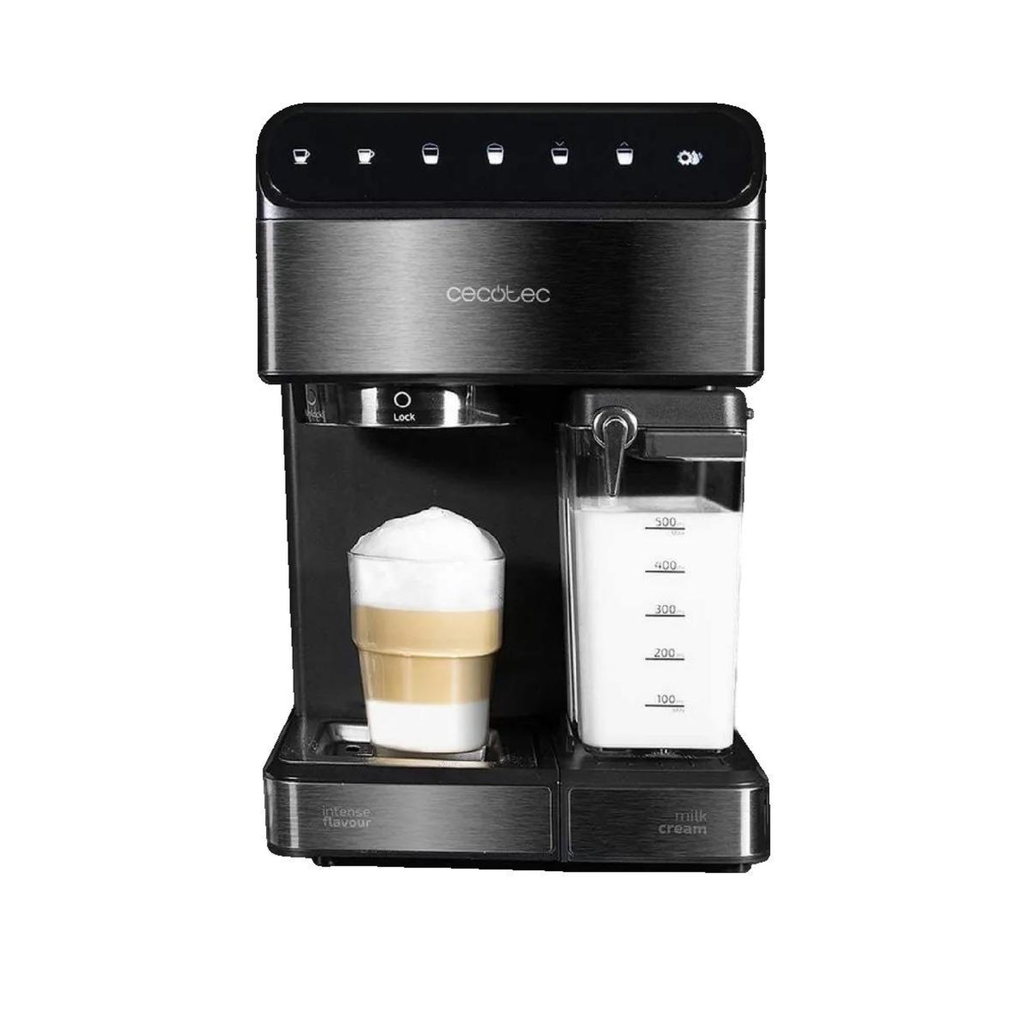 Voir la diapositive 2 : CECOTEC Machine à café Cecotec 8435484015585 semi-automatique avec système InstantCappuccino
