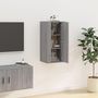 Voir la diapositive 4 : VIDAXL Meuble TV mural Sonoma gris 40x34,5x80 cm
