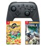 NINTENDO Manette Switch Pro + Sushi Striker : The Way of Sushido + Trials Rising Edition Gold