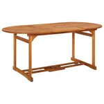 VIDAXL Table a dîner de jardin 180x90x75 cm Bois d'acacia solide