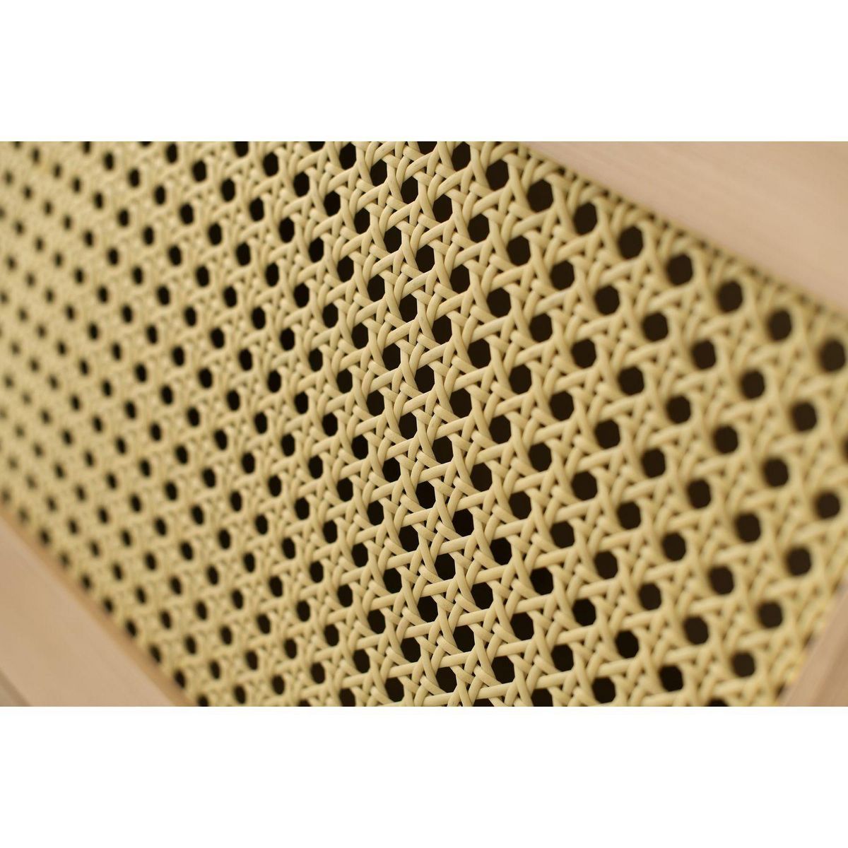 TOILINUX Meuble TV en panneaux de particules avec rangements - Beige