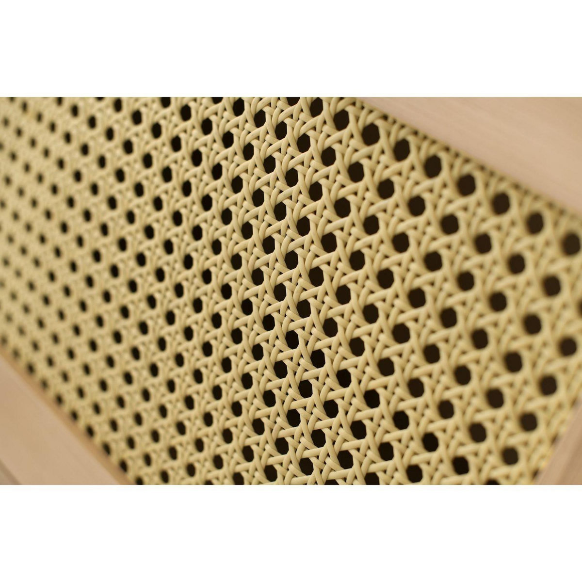 TOILINUX Meuble TV en panneaux de particules avec rangements - Beige