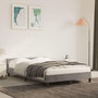 Voir la diapositive 1 : VIDAXL Cadre de lit sans matelas gris clair 120x200 cm velours
