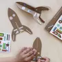 PIROUETTE CACAHOUETE Kit créatif aérien - 6 avions à construire + stickers
