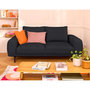 Voir la diapositive 1 : LISA DESIGN Vicence - canapé droit 2 places en tissu