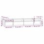 Voir la diapositive 6 : VIDAXL Meuble TV avec lumieres LED Chene fume 270x35x40 cm