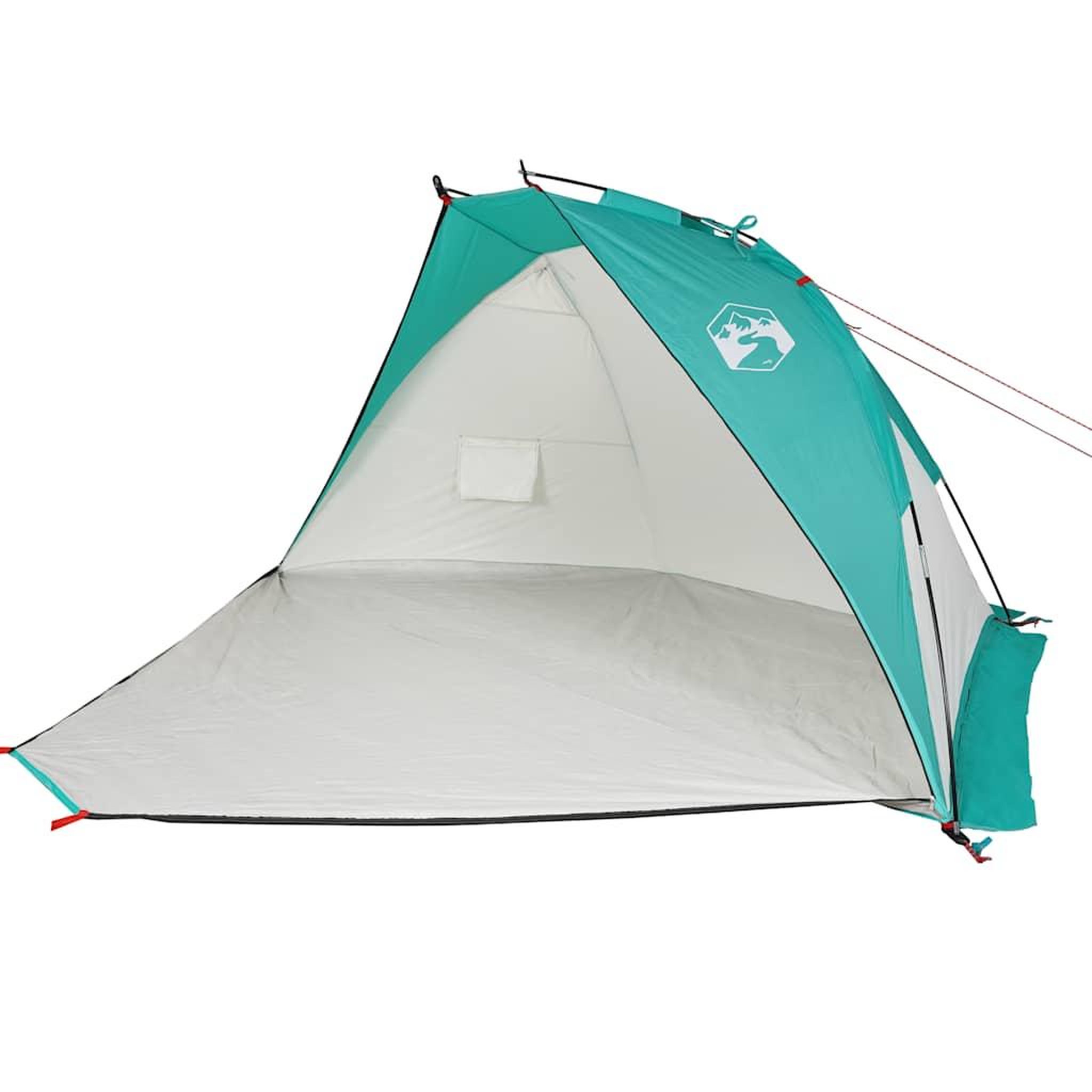 Voir la diapositive 4 : VIDAXL Tente de plage vert d'eau 268x223x125 cm 185T polyester