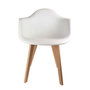 Voir la diapositive 2 : The Home Deco Factory Fauteuil scandinave enfant - H. 54 cm - Blanc