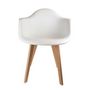 Voir la diapositive 2 : The Home Deco Factory Fauteuil scandinave enfant - H. 54 cm - Blanc
