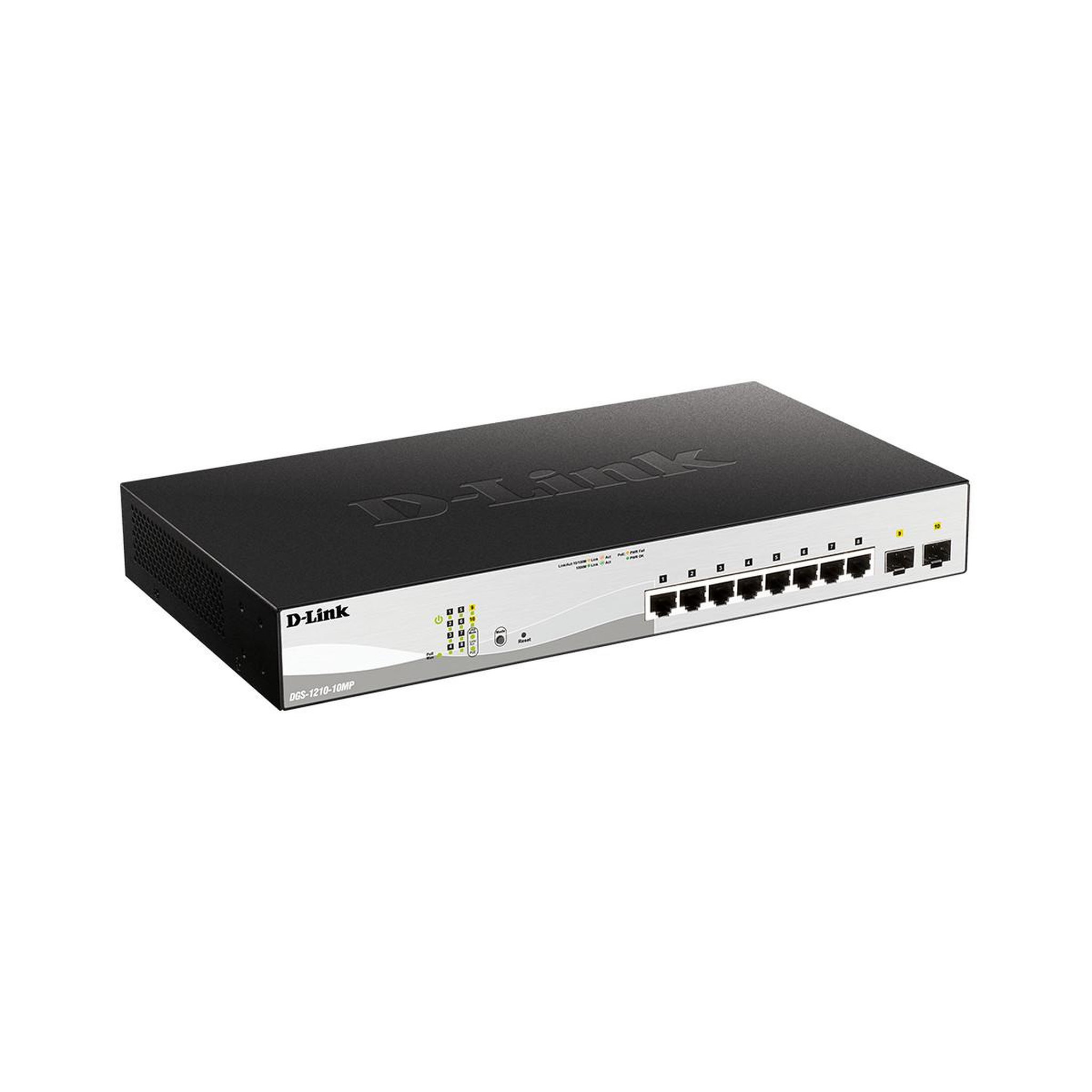 Voir la diapositive 3 : D-Link Switch réseau D-Link DGS 1210-10MP - 8 ports Gigabit PoE+ + 2 ports Gigabit SFP
