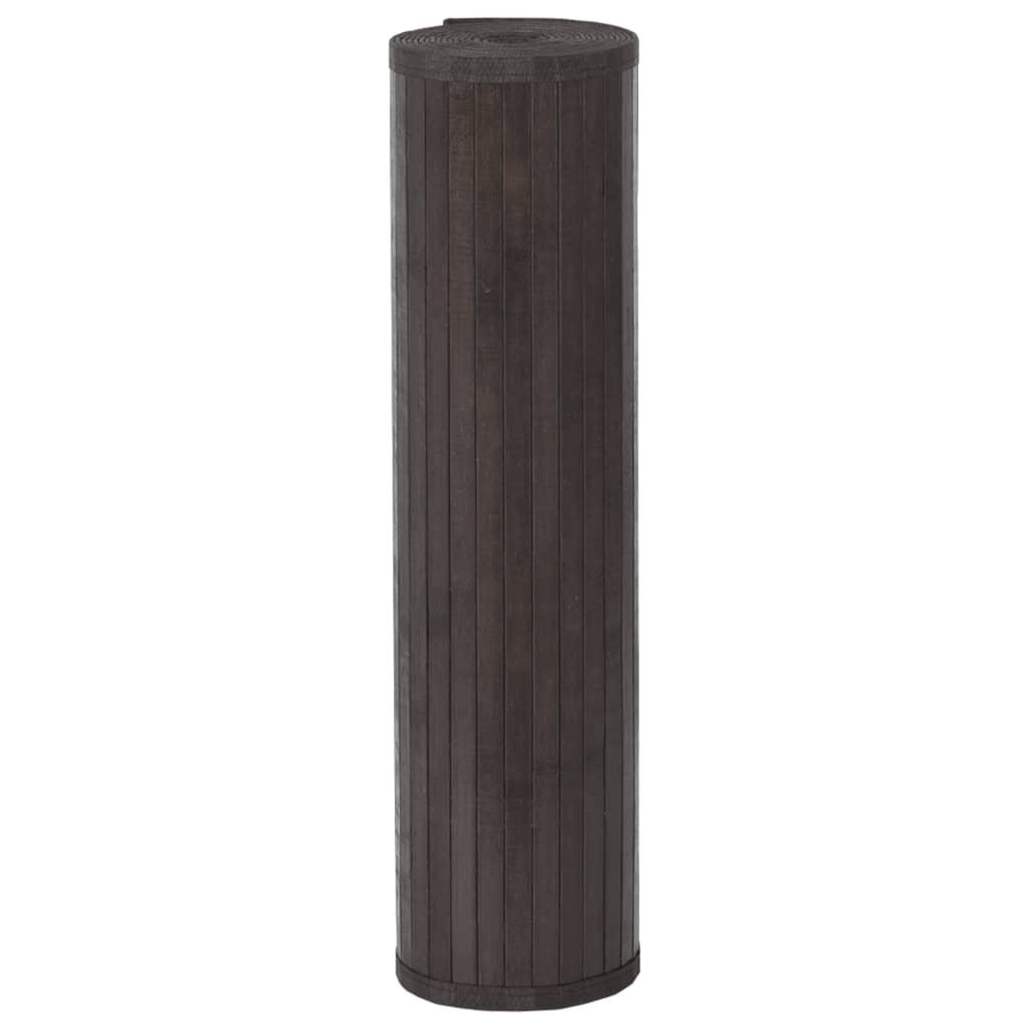 Voir la diapositive 3 : VIDAXL Tapis rectangulaire marron fonce 80x1000 cm bambou