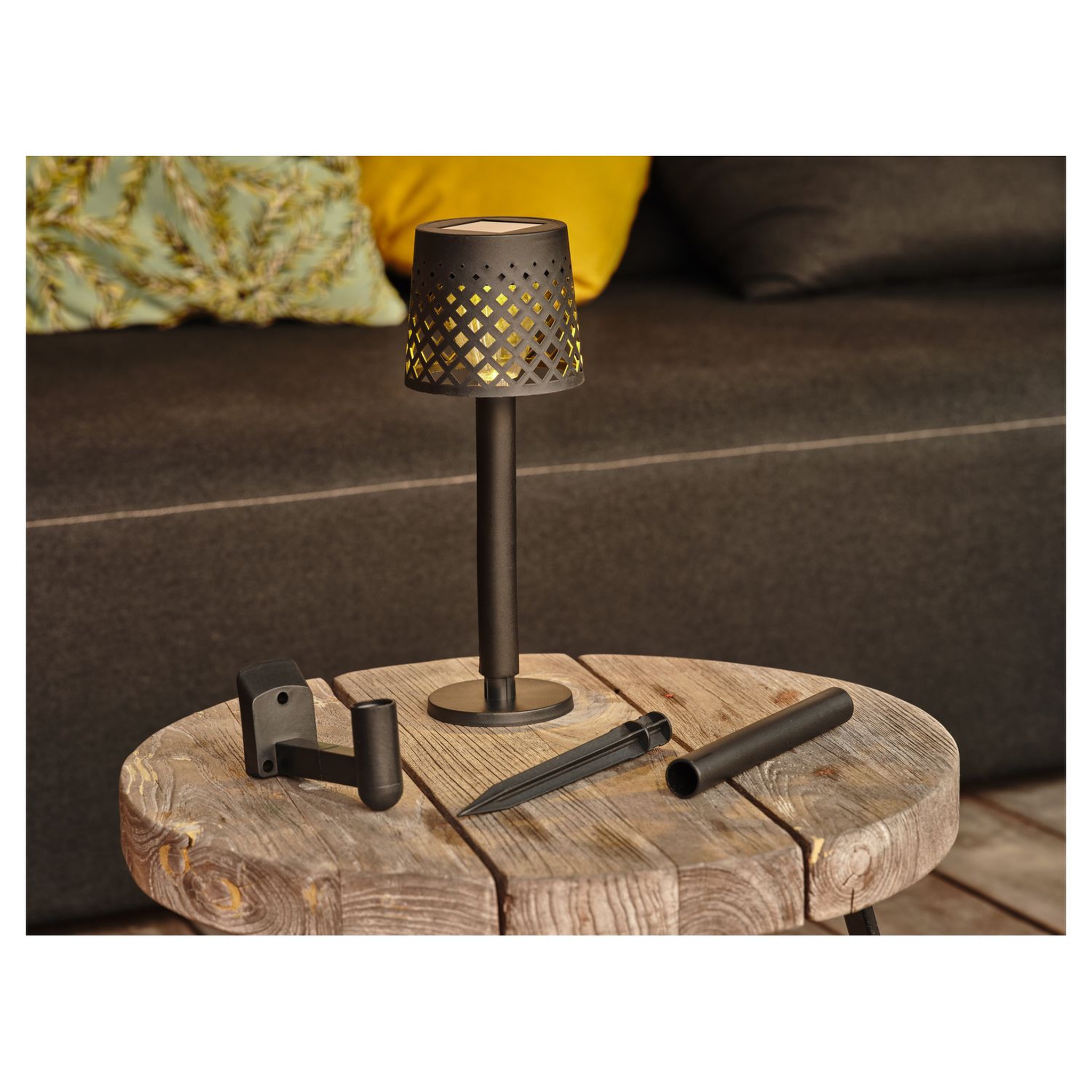 GARDENSTAR Lanterne solaire 3 en 1 LED - H36 cm