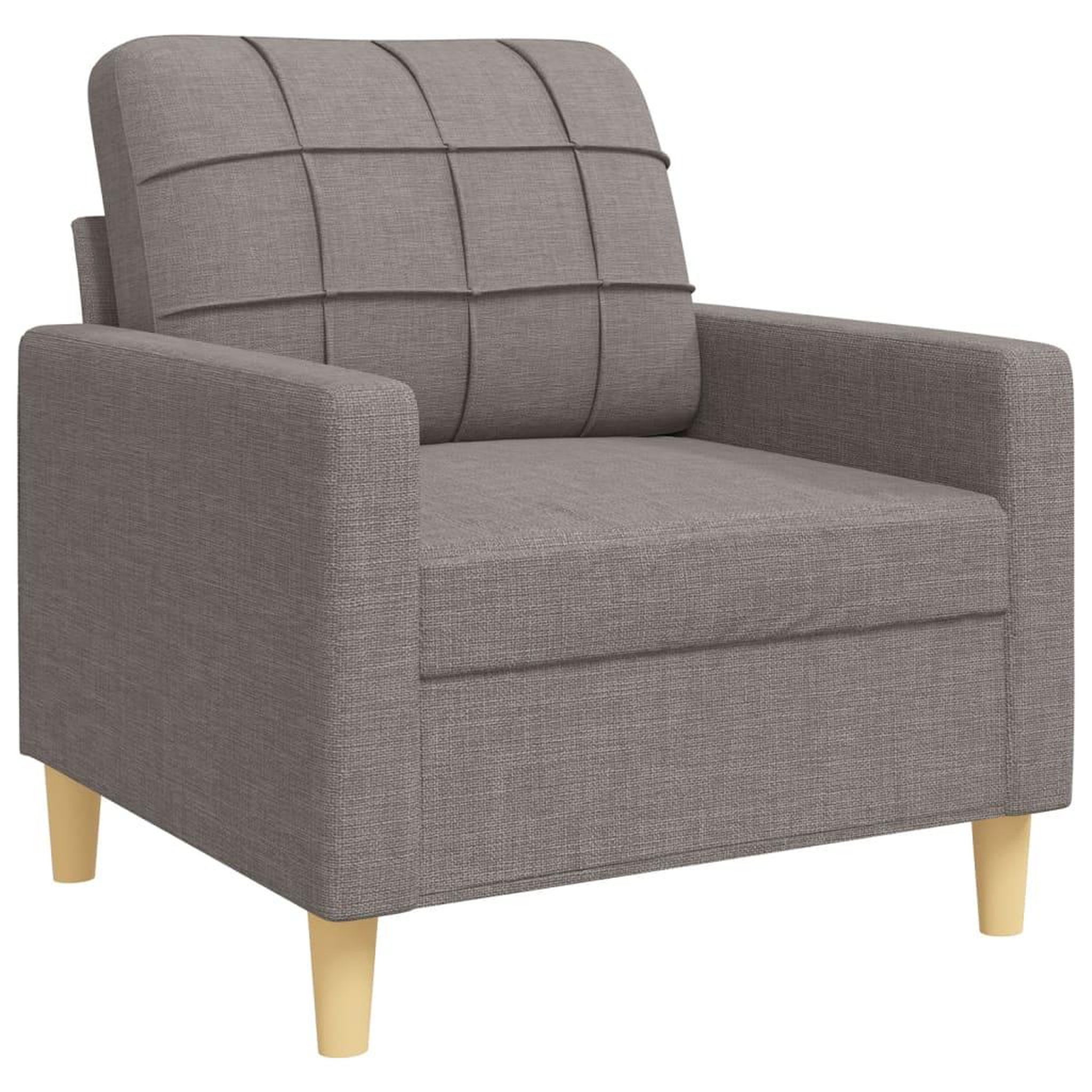 Voir la diapositive 4 : VIDAXL Ensemble de canapes 3 pcs taupe tissu