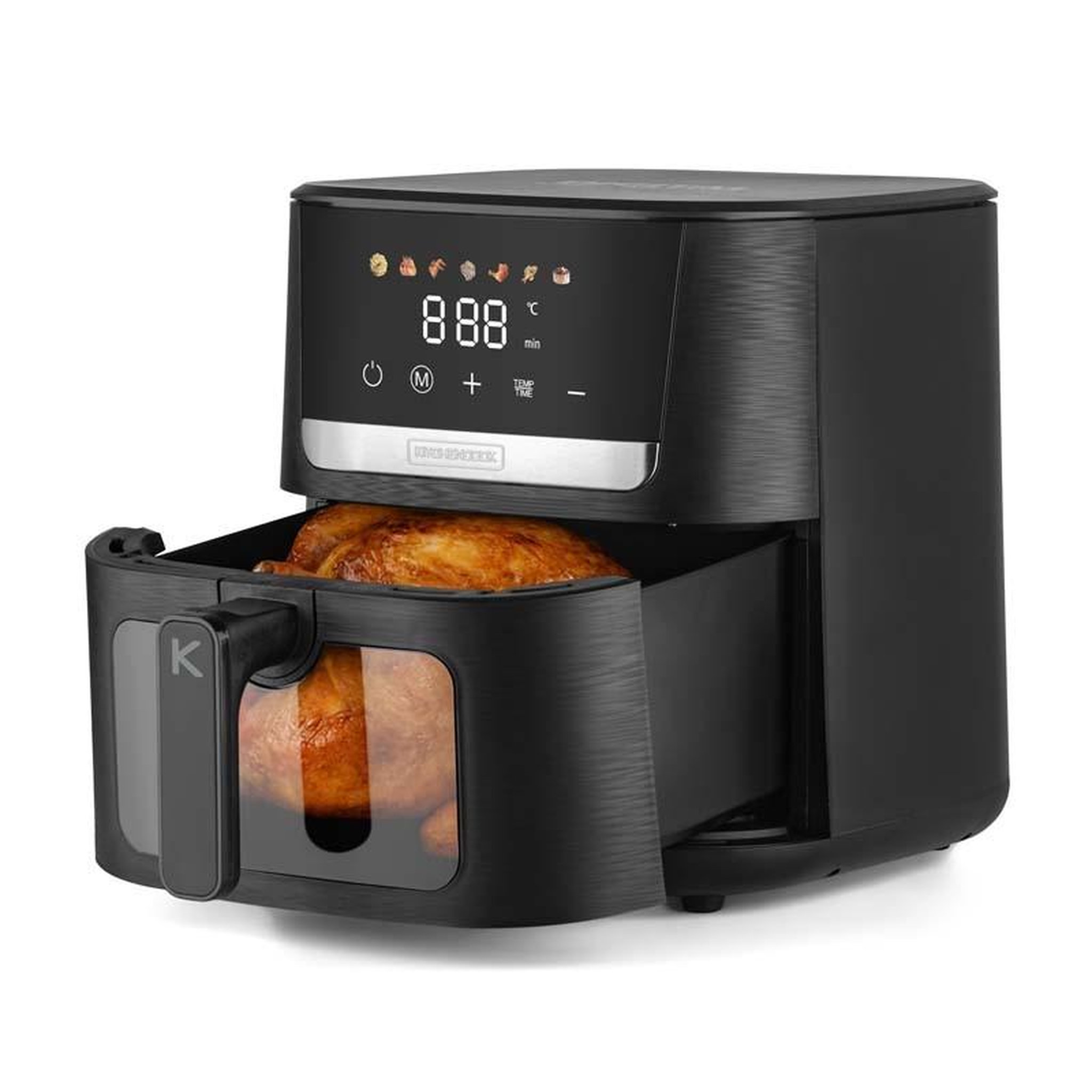 Voir la diapositive 3 : KITCHENCOOK Kitchencook - airmed 7w - friteuse à air 7l avec fenêtre - 7 programmes - 1600w