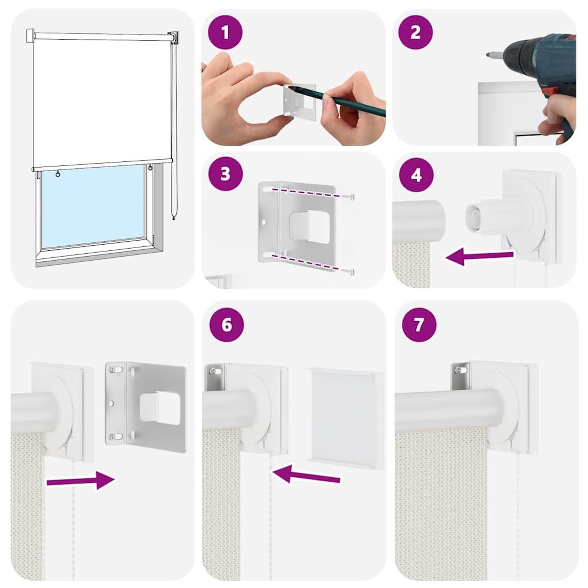 Voir la diapositive 5 : VIDAXL Store roulant d'exterieur 125 (l) x 230 (h) cm creme