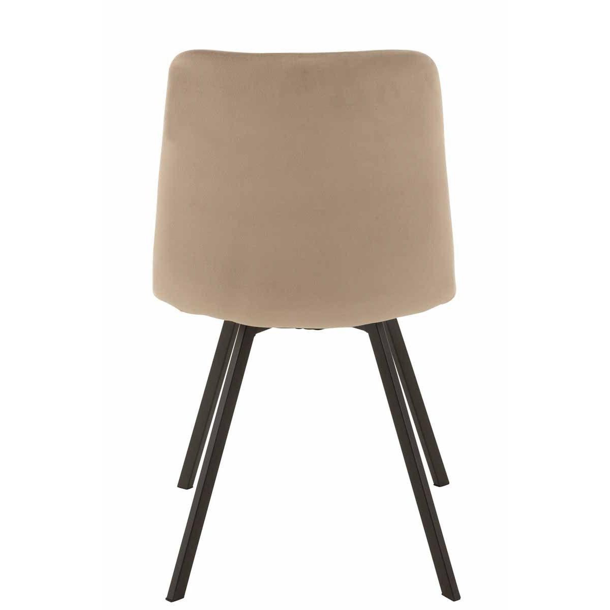 Voir la diapositive 4 : J-LINE Chaise design  morgan  86cm beige