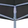VIDAXL Toit de tente de reception 3x3 m Noir 270 g/m^2