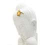 Voir la diapositive 4 : Paris Prix Statuette Déco en Résine  Bouddha Mains  36cm Blanc
