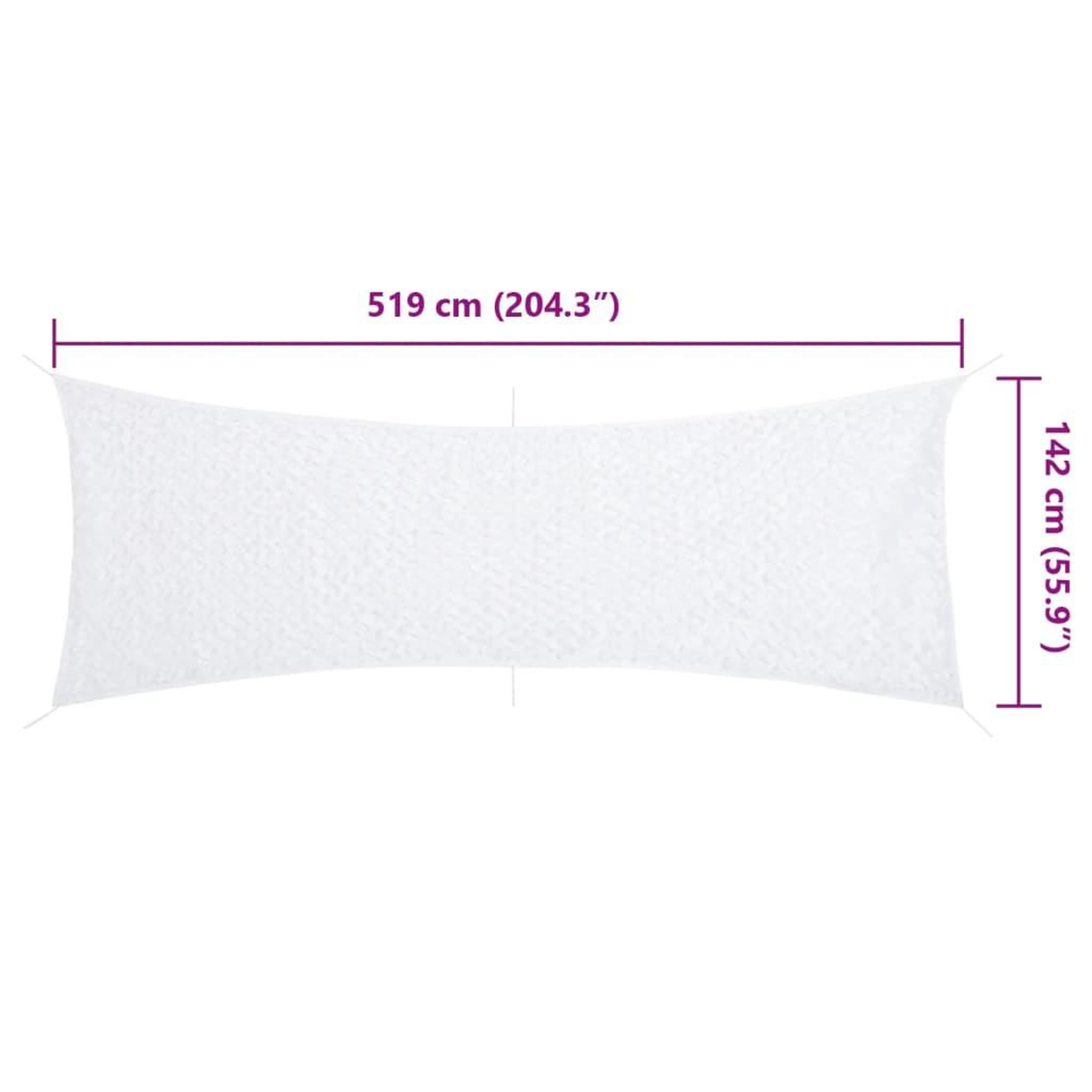 Voir la diapositive 6 : VIDAXL Filet de camouflage avec sac de rangement 519x142 cm blanc