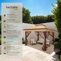 Voir la diapositive 2 : tectake Tonnelle pliable 3,64 x 3,64 x 2,94 m marron