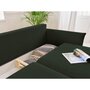 LISA DESIGN Valentina - canapé 3 places convertible - avec coffre - en velours côtelé - style contemporain Couleur - Vert