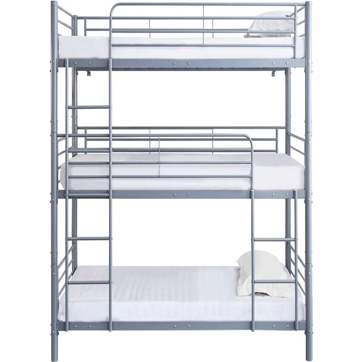 Habitat et Jardin Lit triple superposé metal  Havin  - 90 x 190 cm - Blanc