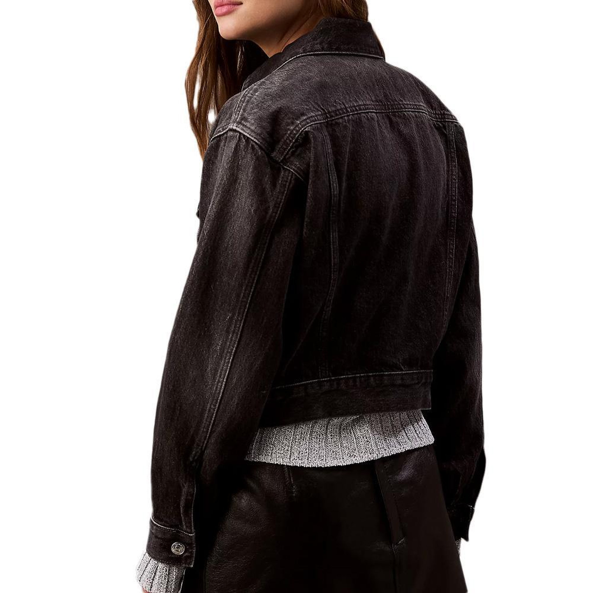 Voir la diapositive 3 : CALVIN KLEIN JEANS Veste noire femme calvin klein jeans lv047b741g