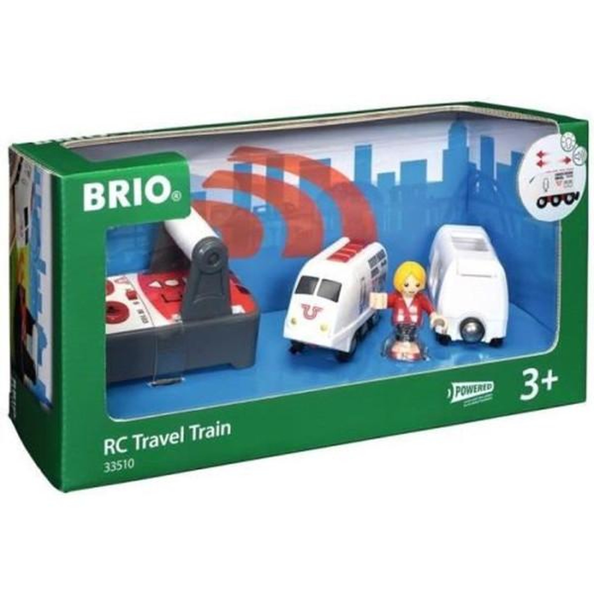 Brio Train de Voyageur Radiocommandé BRIO World - Accessoire son & lumiere en bois - Ravensburger - Mixte - Des 3 ans