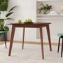 Voir la diapositive 2 : Rendez vous déco Table carrée 4 personnes en bois clair naturel 90 cm - Julio