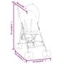 Voir la diapositive 6 : VIDAXL Poussette bebe Anthracite et noir Acier