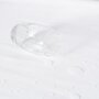VIDAXL Couvre-matelas impermeables 2 pcs Coton 140x200 cm Blanc