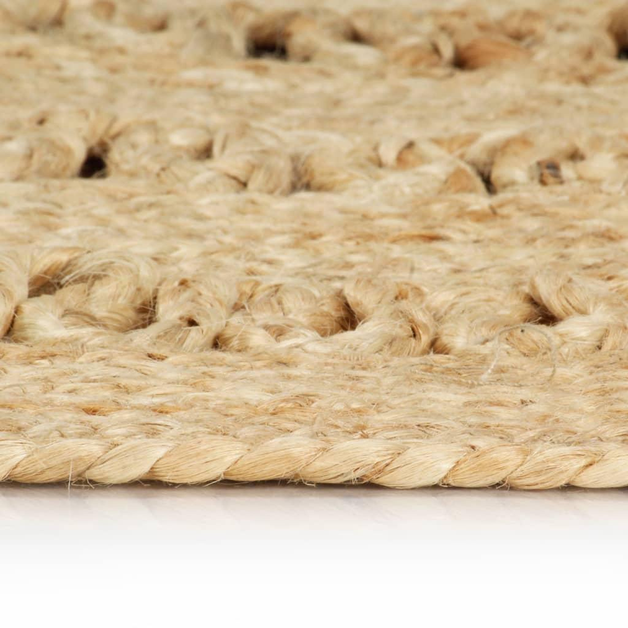Voir la diapositive 3 : VIDAXL Tapis fait a la main Jute tressee 120 cm