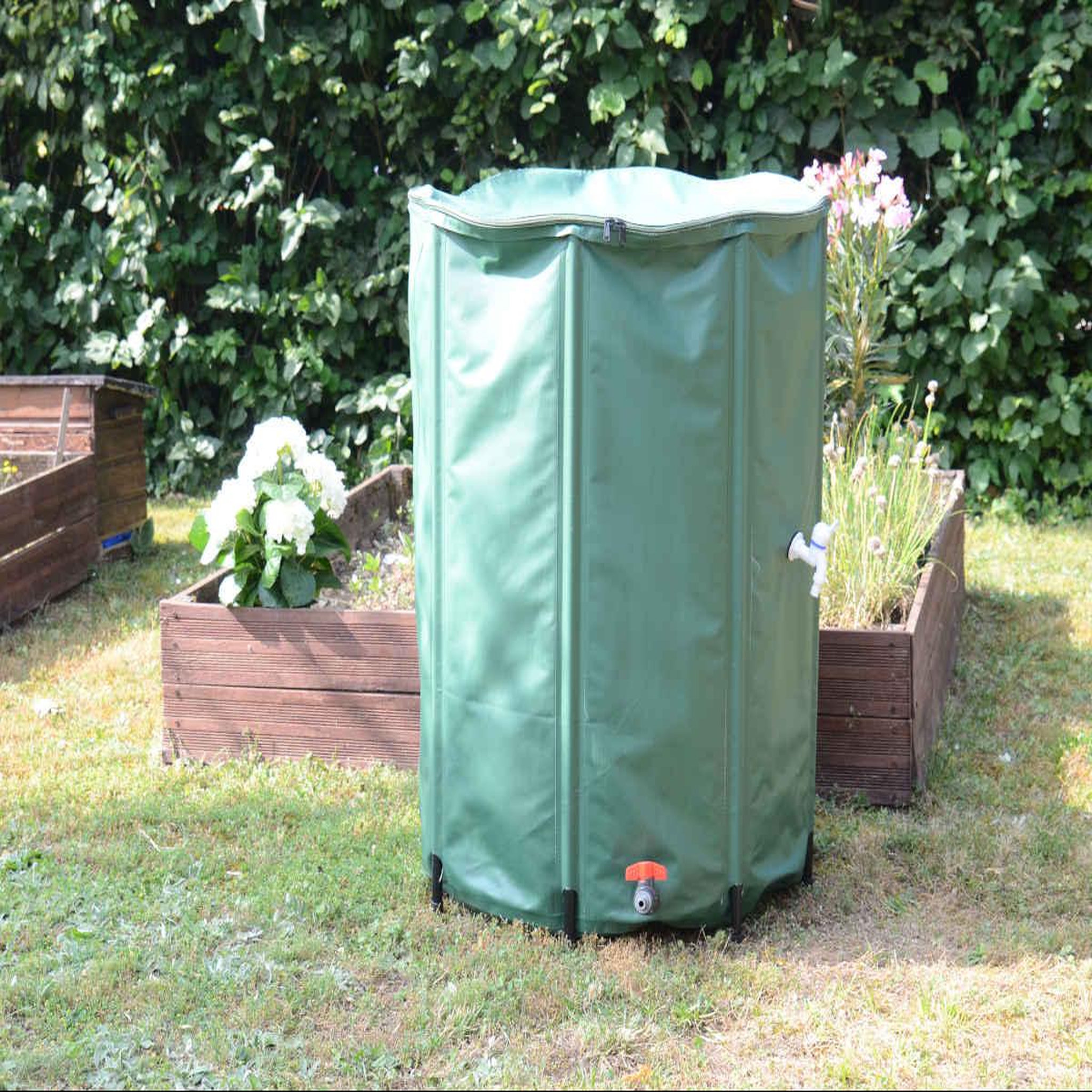 Voir la diapositive 2 : Eda Récupérateur d'eau souple et pliable 500 litres - Eda