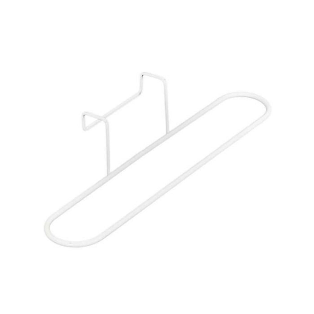 Paris Prix Porte-Serviette en Métal  Pour Porte  27cm Blanc