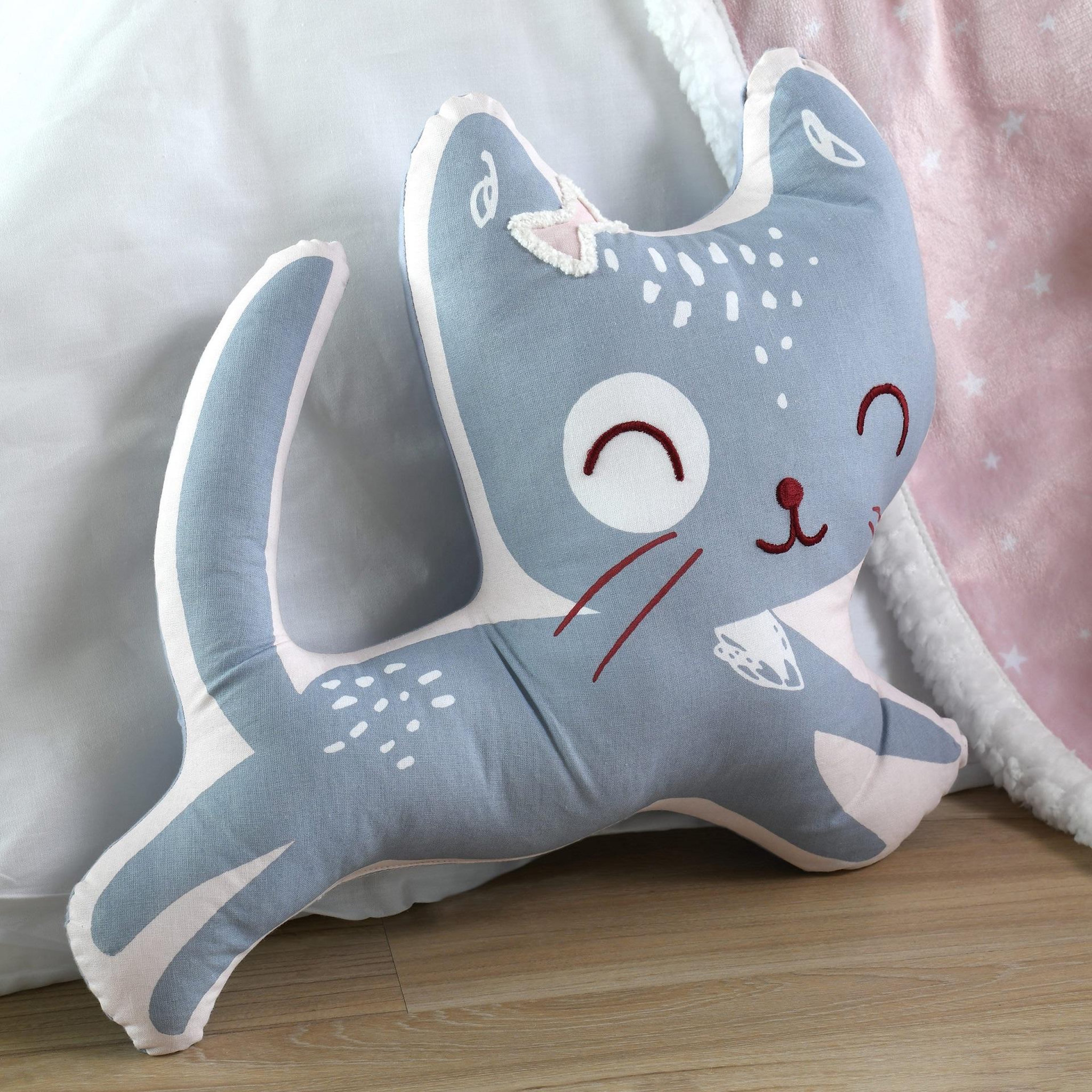 Voir la diapositive 2 : Eden Coussin zoeline forme de chat design et moderne