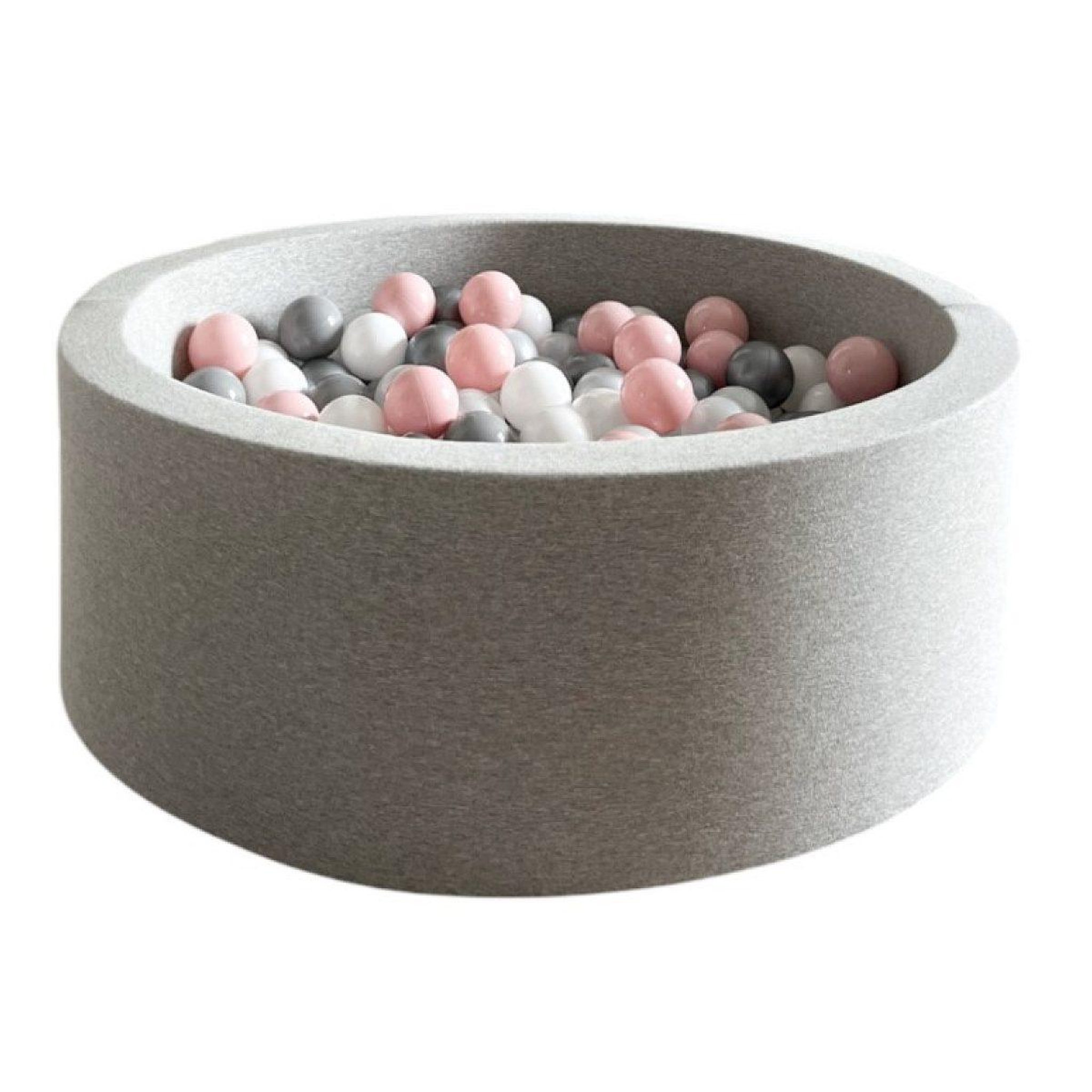 MONIO FOR KIDS Piscine à balles 90 cm gris clair + 200 balles