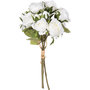 Voir la diapositive 3 : ATMOSPHERA Bouquet artificiel de 14 Roses - H. 40 cm - Blanc
