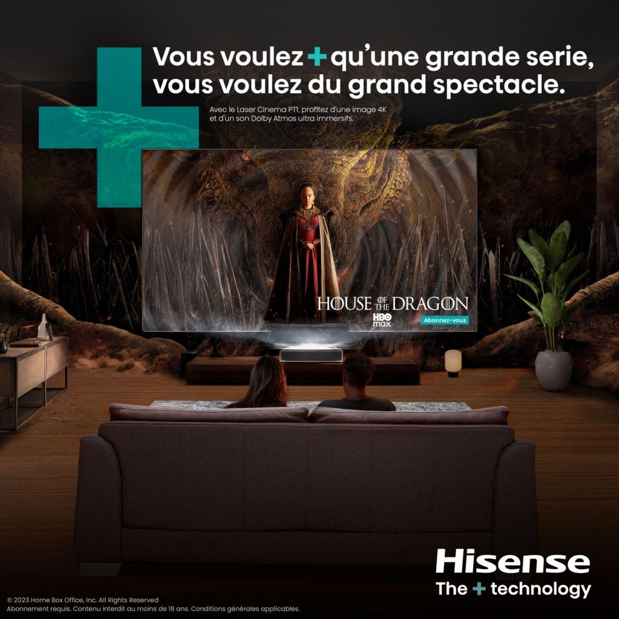 Voir la diapositive 4 : Hisense Vidéoprojecteur home cinéma laser cinema pt1