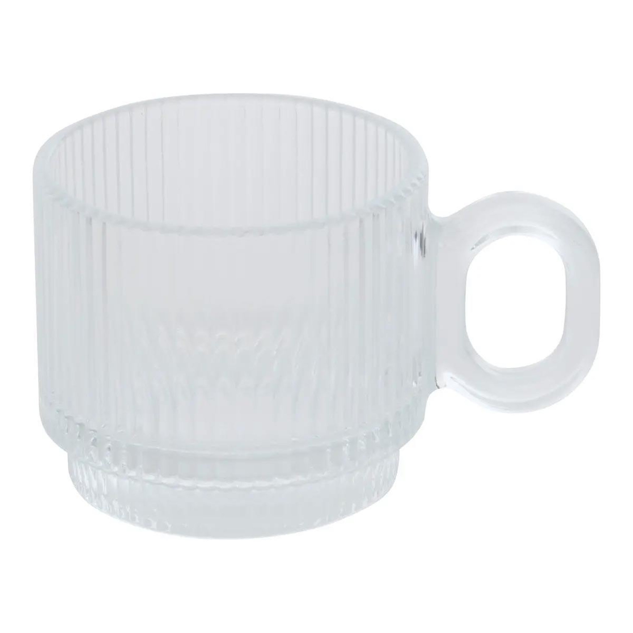 Voir la diapositive 2 : SECRET DE GOURMET Lot de 6 tasses à café  lorene  10cl transparent