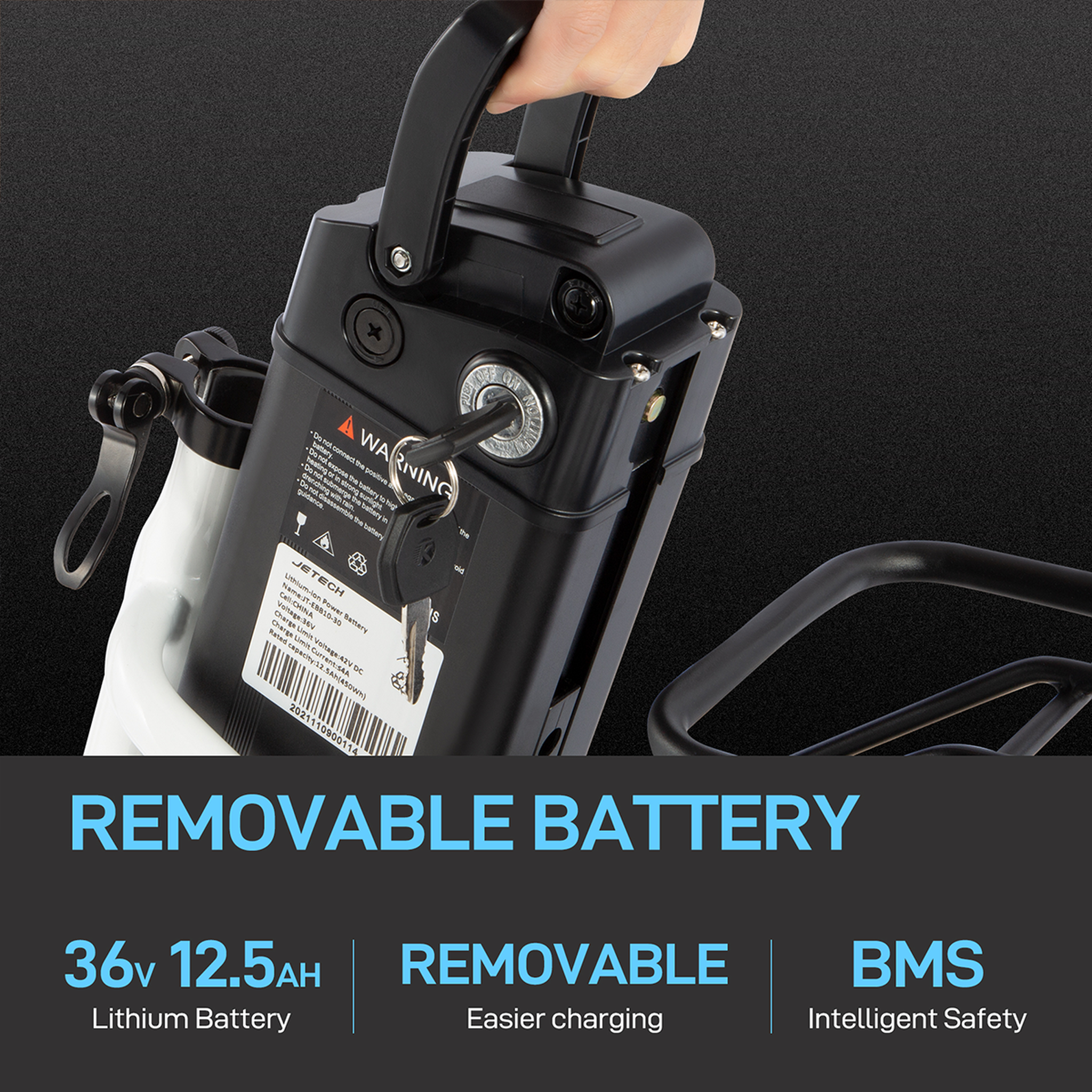 Voir la diapositive 6 : DYU Vélo électrique rétro DYU C6, 250 W, 36 V, 12,5 Ah, avec panier et porte-bagages arrière