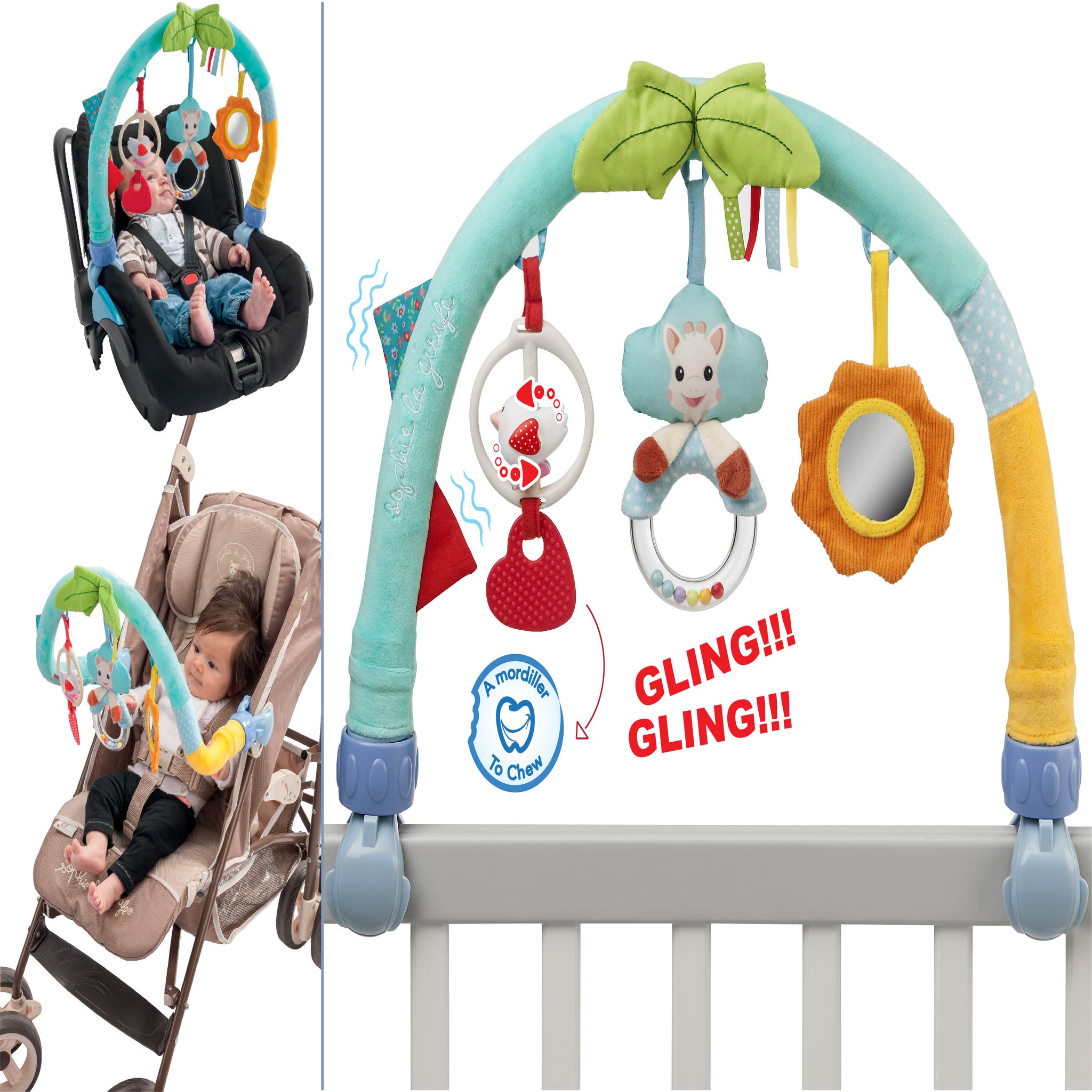 Voir la diapositive 2 : VULLI Arche d'activité multi-supports Sophie la girafe