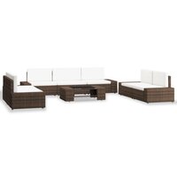 Habitat et Jardin Table carrée pliante 60 x 60 x 74 - Marron clair