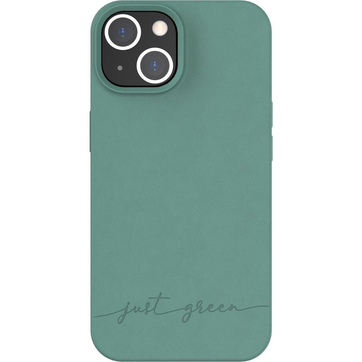 JUST GREEN Coque iPhone 14 Bio vert nuit