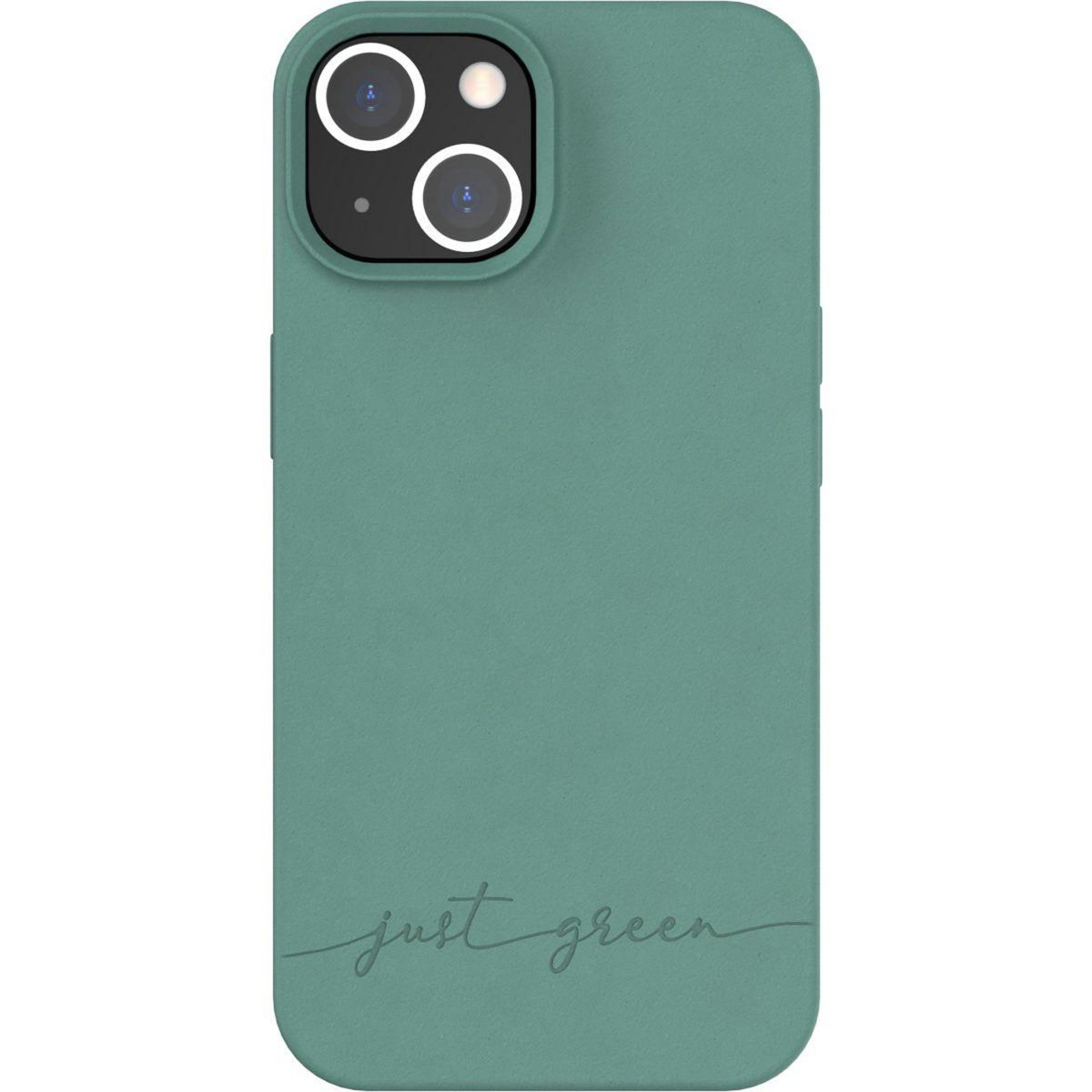 JUST GREEN Coque iPhone 14 Bio vert nuit