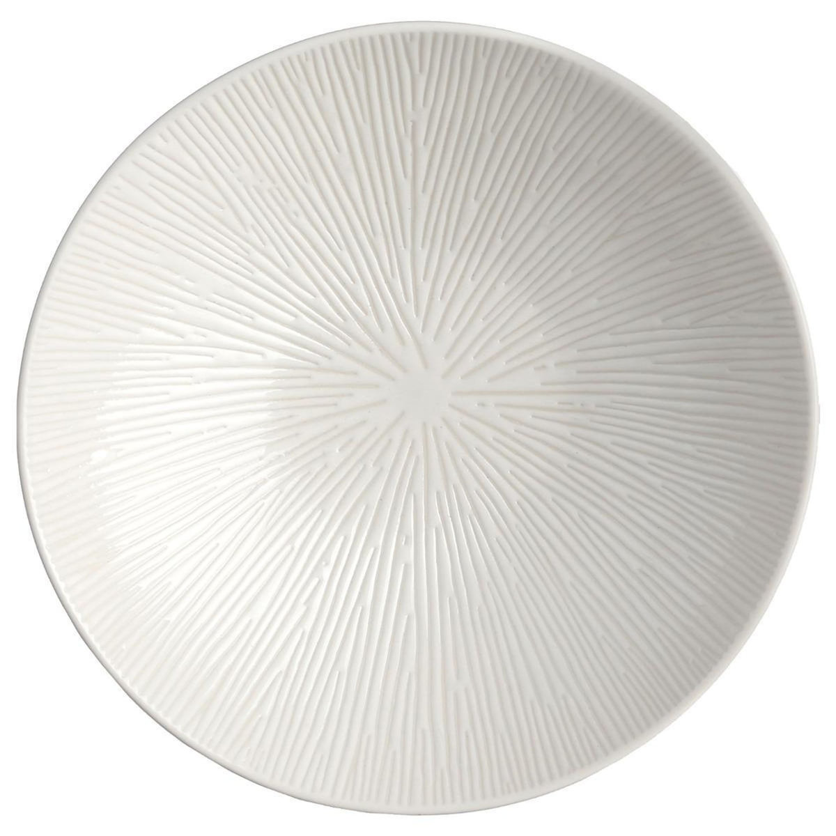 SECRET DE GOURMET Lot de 6 Assiettes Creuses  Atelier  19cm Crème