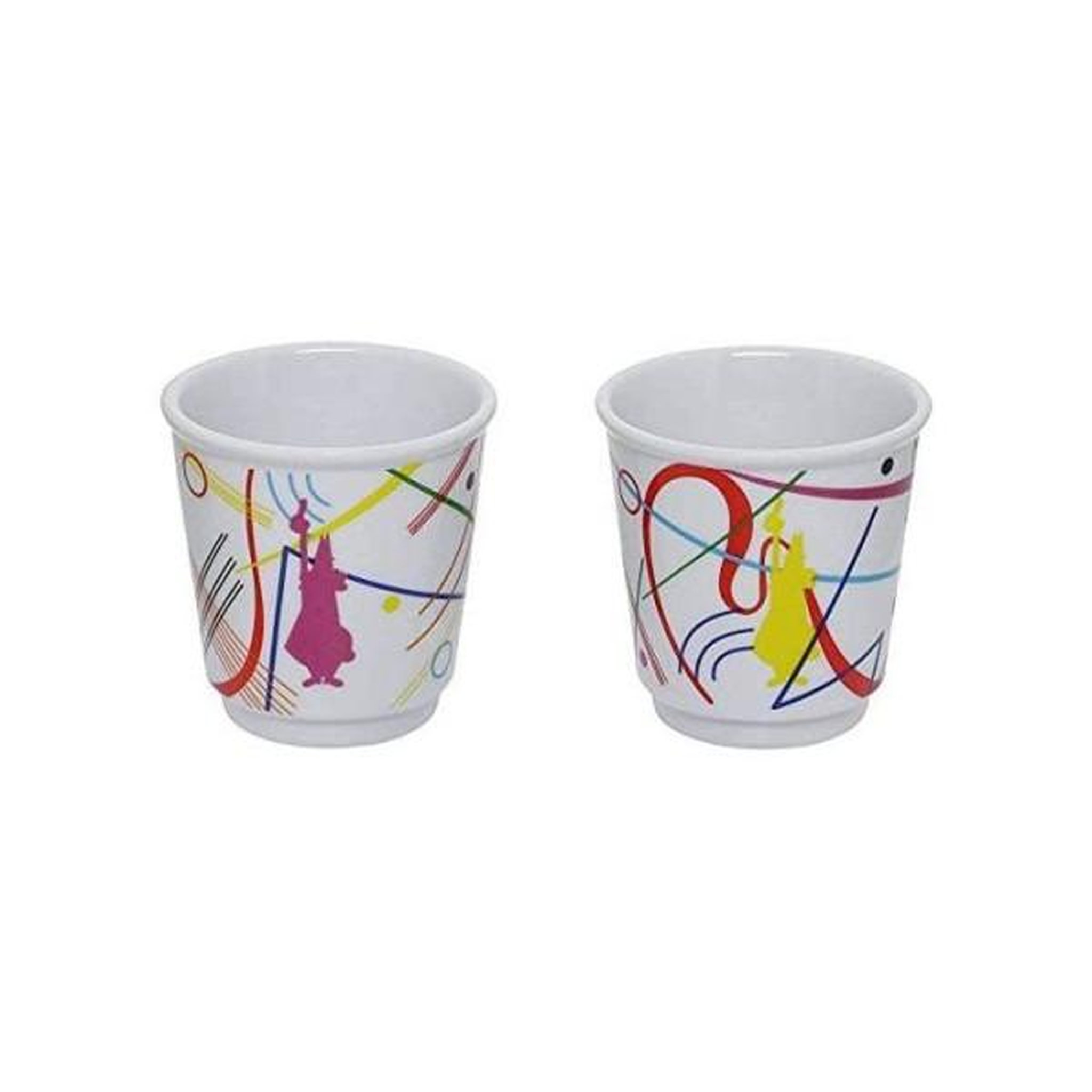 Voir la diapositive 4 : BIALETTI Set cafetiere italienne + 2 tasses - BIALETTI - Mini-express KANDINSKY - 100 ml - Inox / Bleu