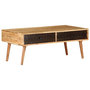 Voir la diapositive 1 : VIDAXL Table basse 100x50x39 cm Bois d'acacia solide